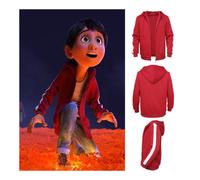 COCO Miguel Red Hoodie Sweater Cashmere Coat With Thickened Kid Cosplay Coat Hot