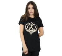 Coco Miguel Skeleton Face Cotton Boyfriend T-Shirt Disney Black 5XL