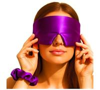 Coco & Millie 100% Mulberry Silk Eye Mask & Scrunchie - 19 Momme Oeko-TEX® Certified | Luxury Sleep Set with Adjustable Fit in Gift Box”