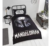 Coco Moon Baby Yoda Star Wars Mandalorian Kids Single Or Double Bed Duvet Bedding Set Genuine Star Wars Baby Yoda Mandalorian Bedroom Merchandise (Single)