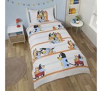 Coco Moon Bluey And Family Soft Reversible Bedding Single Size Duvet Cover And Pillow Set For Toddler And Kids Ideal Prime Gift (Single)