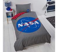 Coco Moon Nasa Soft Reversible Single Or Double Bed Duvet Cover And Pillow Set For Space Mad Kids (Single Duvet)