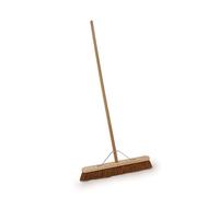 Coco Natural Soft Broom Metal Stay & Handle 24" (Each)