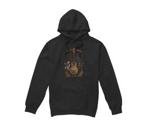 Coco Painted Poster With Guitar, Ernest, Miguel & Hector Hoodie Black | Size: 2XL Coco Black 2XL