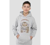 Coco Painted Poster With Miguel Skull, Hector And Ernesto Youth Kids Pull-Over Hoodie, Athletic Heather Disney Grey 7-8 Years