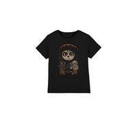 Coco Painted Poster With Miguel Skull, Hector & Ernesto Kids T-Shirt Black | Size: 7-8 Years Coco Black 7-8 Years