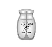 COCO Park Mini-Sized Urns for Human Ashes Holder Funeral Memorial Keepsake Cremation Jewelry My Friend My Papa