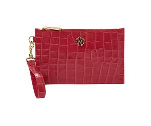 Coco Print Clutch with Logo - female - Roberto Cavalli - Wallets & Cardholders - Pink - ONE SIZE - Accessories ONE SIZE