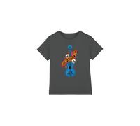 Coco Remember Me Guitar With Skulls Kids T-Shirt Charcoal | Size: 7-8 Years Coco Charcoal 7-8 Years