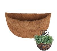 Coco Replacement Liners - Coco Fiber Liners For Planters, Half Round Ccoco Liner For Plant Baskets | Replaceable Wall Planter Liner Plants Replacement Lineers For Wall Basket Planters