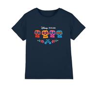 Coco Skull Logo Full Color Unisex Kids T Shirt, Navy, 7-8 Years