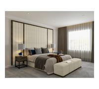 Coco Tropez Line Cream Wallboard Bed