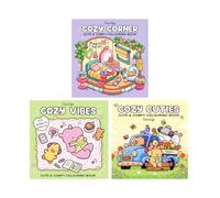 Coco Wyo Cozy Colouring Collection 3 Books Set (Cozy Corner, Cozy Cuties, Cozy Vibes)