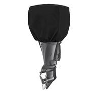 COCO Yacht Outboard Engine Cover for up to 50-115 HP Outboard Engine Water Resistant Mould Proof UV Resistant with Thick Polyester Fabric (Black, 50-115)