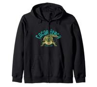 Cocoa Beach Florida Alligator Design Zip Hoodie