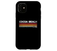 Cocoa Beach Florida Retro Design Cocoa Beach Space Coast FL Case for iPhone 11