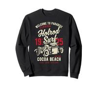Cocoa Beach Florida Retro Hotrod Surf Design Sweatshirt