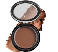 Cocoa Brown Cool-Toned Contour Powder for Women, Matte Sculpting Powder | For medium to tan skin, natural shadow definition for cheeks, nose, jawline and hairline. Silky blendable compact powder