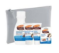 Cocoa Butter Body Care Set Gift Bundle with Palmers Cocoa Butter Body Lotion, Hand Cream, Foot Cream, Lip Balm & Cosmetic Bag