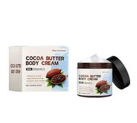 Cocoa Butter Body Cream, Long-Lasting Natural Organic Moisturizing Cocoa Butter Repairing Balm, Non-Sticky, Deep Nourishment, Smooth Skin Body Cream for Men, Women (1pcs)