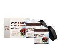Cocoa Butter Body Cream, Long-Lasting Natural Organic Moisturizing Cocoa Butter Repairing Balm, Non-Sticky, Deep Nourishment, Smooth Skin Body Cream for Men, Women (2pcs)