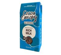 Cocoa Canopy Rich Milk Hot Chocolate Melting Beads, 700g - Premium Artisan Chocolate for Creamy, Indulgent Hot Drinks, Easy-to-Melt Beads, Perfect for Home, Cafés, or Gifting