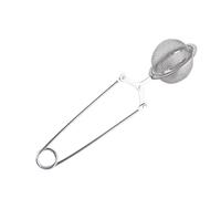 Cocoa Chocolate Flour Dispenser Sifter Dredger Sprinkler, Round Sphere Compact Stainless Steel Mesh Double Sided Spring Action For Baking Coffee Deserts, 0.6 OZ / 3.6 TSP