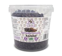 Cocoa Debut - Chocolate Covered Raisins - 650g, Dark Chocolate Gift Jar, Dairy Free, Gluten Free, Vegan, Belgian Chocolate