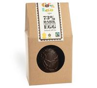 Cocoa Loco 72% Dark Chocolate Easter Egg with Buttons - 225g
