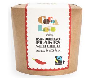 Cocoa Loco Dark Chocolate & Chilli Drinking Flakes - 200g