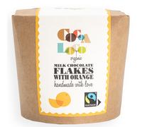Cocoa Loco Milk Chocolate & Orange Drinking Flakes - 200g