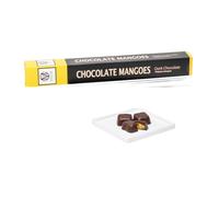 COCOA MONSTER Dark Chocolate Mango Bites 1 Bar -170g /Sweet Dried Mango Chocolate Covered Fruit Snack with Dark Chocolate, Vegan Friendly Snack