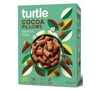Turtle Organic Cocoa Pillows with Hazelnut Filling 300g