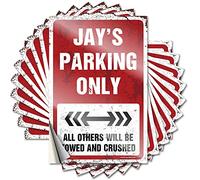 Cocoa Soft Area Sticker - Jay's Parking Only Scented Durable Sticker Easy Apply for Race Decor(6X9CM)