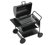 Cocoarm 1 10 RC Crawler Mini BBQ Grill Oven Iron Model Decoration Cart 84 X 82 X 55mm Black Miniature Accessory for Dollhouse Display RC Car Hobbyists