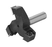 Cocoarm 1 2in Shank Insert Style Spoilboard Bit, High Carbon Steel and Cemented Carbide Router Bit, 3 Blade 60mm Cutting Diameter for CNC Handheld Desktop Routers