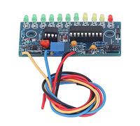 Cocoarm 10 Segments 11pcs LED Audio Level Module of the High Sensitivity Audio Level LED Indicator for Looms Lovers Green Yellow Red 12V