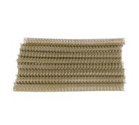 Cocoarm 100Pcs Double Loop Wire Binding Spine, 0.5in Diameter, 34 Loops, 100 Sheet Capacity for Reports and Projects (Light Gold)