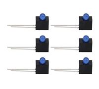 Cocoarm 100Pcs LED Holder, Plastic 3mm LED Lampshade 90 Degree Bend, Single Hole Lamp Holder, Upright Mount, Pin Protection, for PCB Industrial Control Components (Blue)