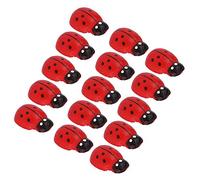 Cocoarm 100PCS Wooden Stickers Mini Decorative Stickers 1.3 X 1 X 0.5cm for Card Making Scrapbook and Paper Crafts Bee and Ladybug Embellishments for DIY Decor (Type B)