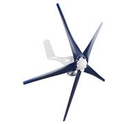 Cocoarm 100W Wind Turbines Wind Generator, Alloy and Plastic 5 Blade 3 Phase PM Synchronous Unit, 12m S Rated Speed for Boats Cabins Terraces and Mobile Homes (24V)
