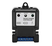 Cocoarm 10A PWM Solar Charge Controller Regulator with 3-Stage Charging Short Circuit Over-Charge Protection for Small Solar Systems (-5S6V/12V 10A)