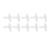 Cocoarm 10Pcs 3 Way Plastic Fitting PP Tee Barb Fitting 125 Psi and -9°F to 175°F for PVC PU Rubber Hose Splitter Connector for Laboratories Food Beverage Processing (Tee 5.6)