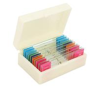 Cocoarm 10Pcs Biological Slide Specimen Glass Microscope Slide Specimen Optical Glass Ground Prepared Sections for Children Students Classroom Microscope Learning
