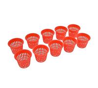 Cocoarm 10PCS Planting Basket Plastic Mesh Net Plant Cup 8.3 X 6.5 X 5. Cm Reusable Hydroponic Cultivation Basket for Garden Balcony Nursery Indoor Plants