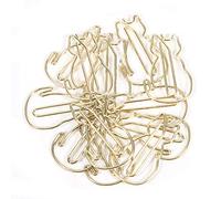 Cocoarm 12 -Resistant Metal Paper Clips of Unique Cat Design Comfortable Grip and Long Service Life, 1.18 X 0.79in Size, Great for Office, School, Home Uses