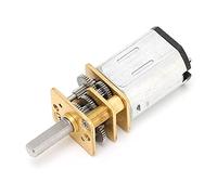Cocoarm 12FN20 Gear Motor DC Gear Motor 6V 400RPM Brass Aluminum Reduction with 3 X 10mm Threaded Shaft for Robot RC Car Models Home Automation