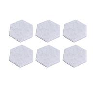 Cocoarm 12PCS Acoustic Panels Polyester Fiber Sound Absorbing Panel 14x12x7cm Beveled Edge Self Adhesive Wall Tiles for Studio Office Home Theater (Silver Gray)