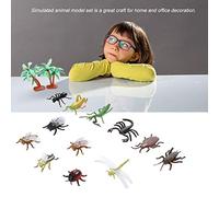 Cocoarm 12pcs Plastic Toy Models for Kids Soft Plastic Animal Model Set 5 to 8cm Educational Learning Toys with Vivid Details for Toddlers Age 3 and Up Home Classroom