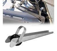 Cocoarm 15in Roller 304 Stainless Steel Boat Docking Roller with 4 X 3 8in Mounting Holes 2in Width Flared Tips for Marine Bow Stow on Small Boats